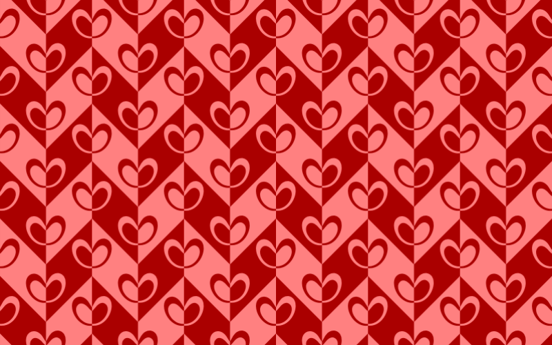 Hearts pattern