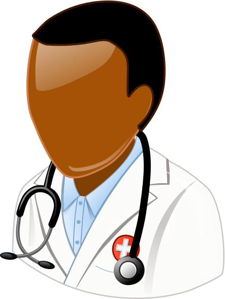 Brown Doctor With Black Hair