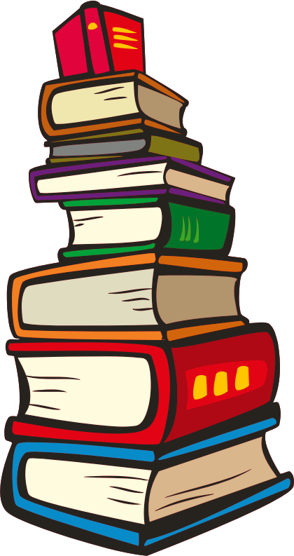 Clip art of a stack of books