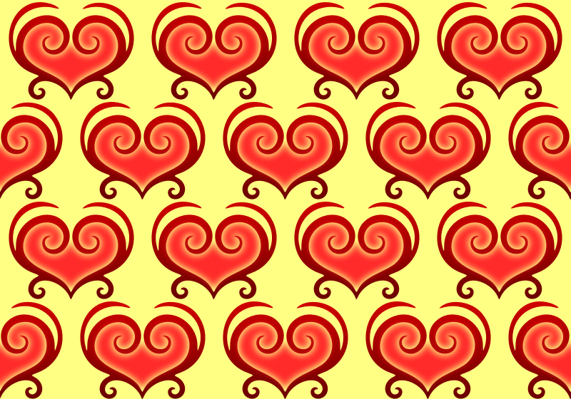 Abstract heart pattern