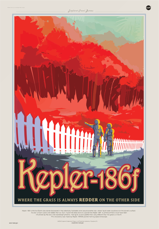 Kepler-186f NASA Poster