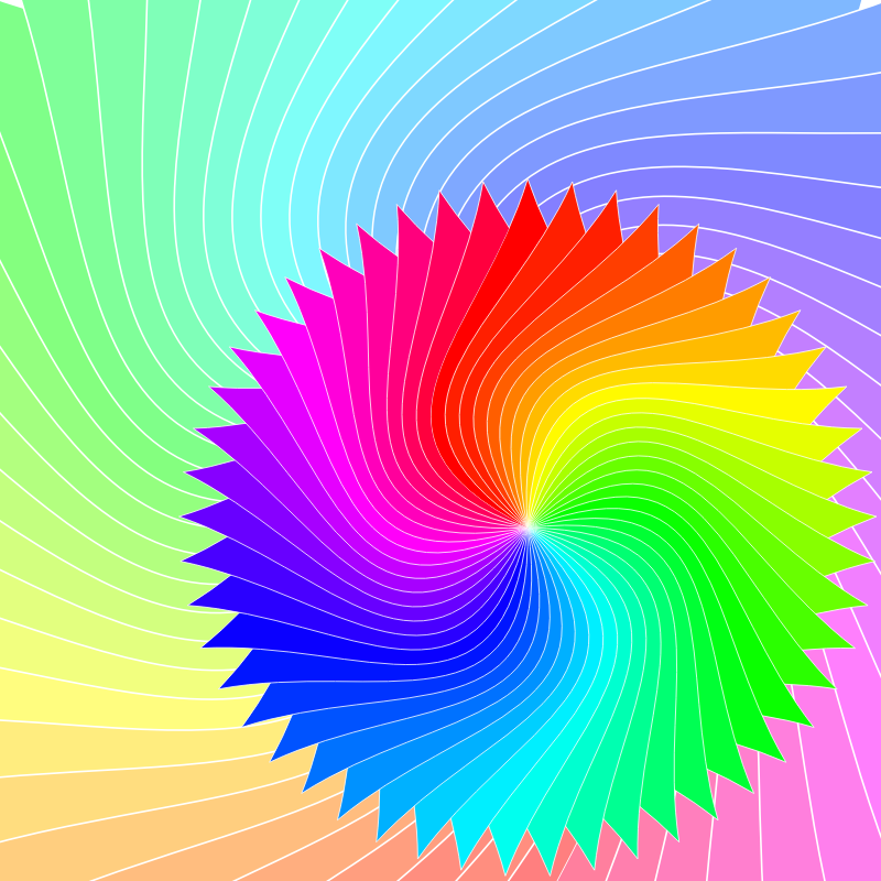 Two overlapping rotating Sahasraras with more animation