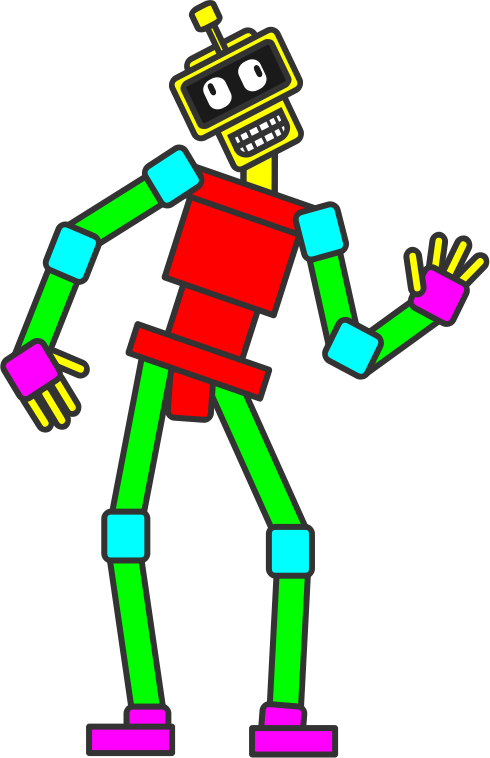 Animated Rectangle Robot