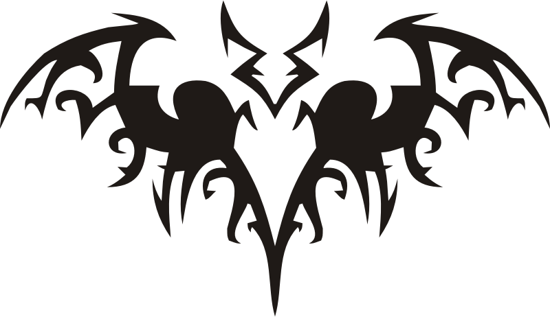 Stylised bat - Openclipart