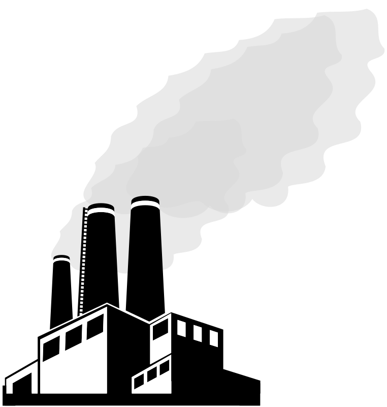 factory clip art black and white