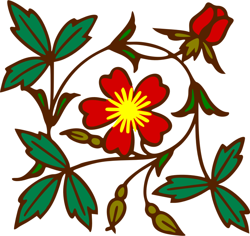 Floral design 99 (colour)