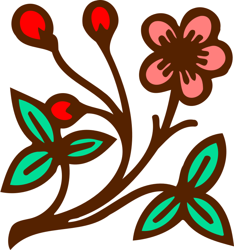 Floral design 100 (colour)