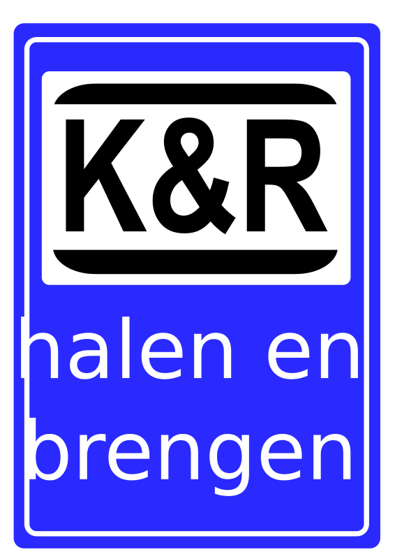 Kiss&Ride Roadsign Dutch