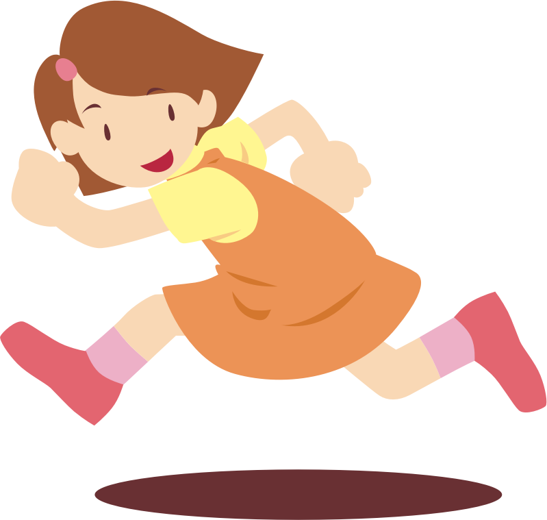 Girl running