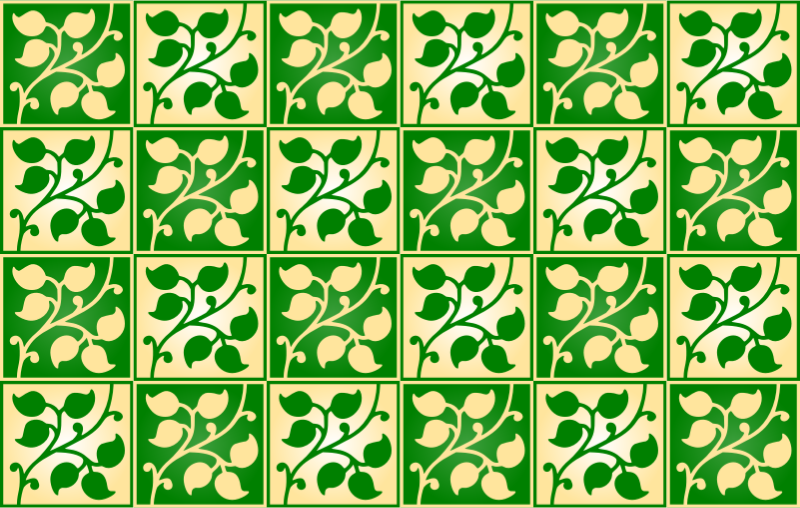 Leafy pattern 11 (colour)