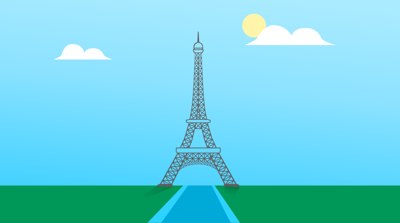 Eiffel tower with background