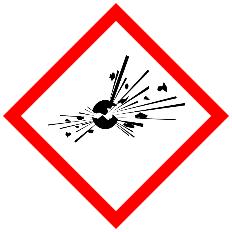 GHS pictogram for explosive substances