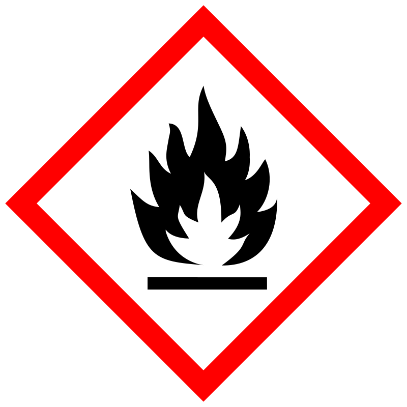 GHS pictogram for flammable substances