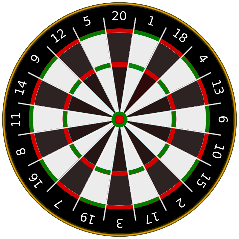 Darts target