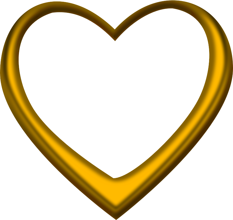 Gold heart