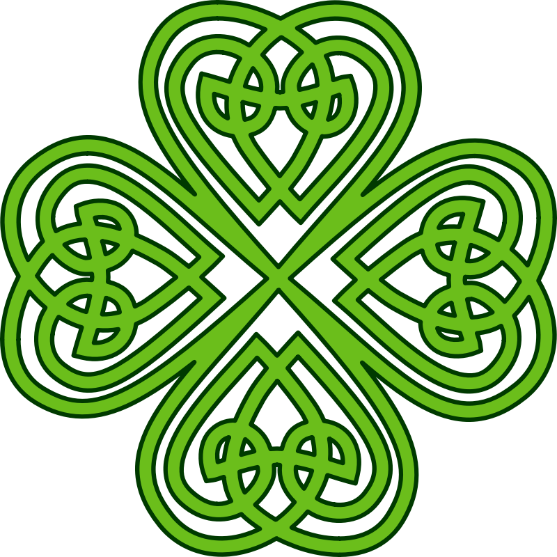 Celtic four leaved clover