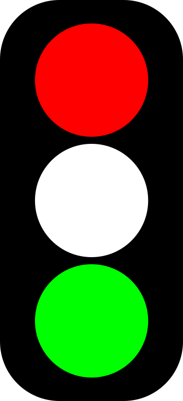 Red & green traffic light indicator