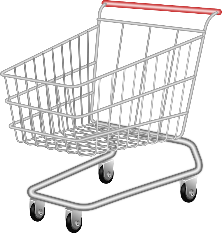 cartoon grocery cart