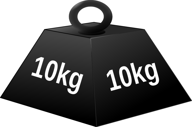 10 kg weight(white character)