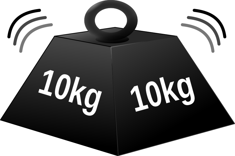 10 kg weight white character+heavy effect