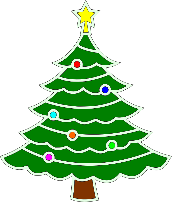 Christmas tree 6 - Openclipart