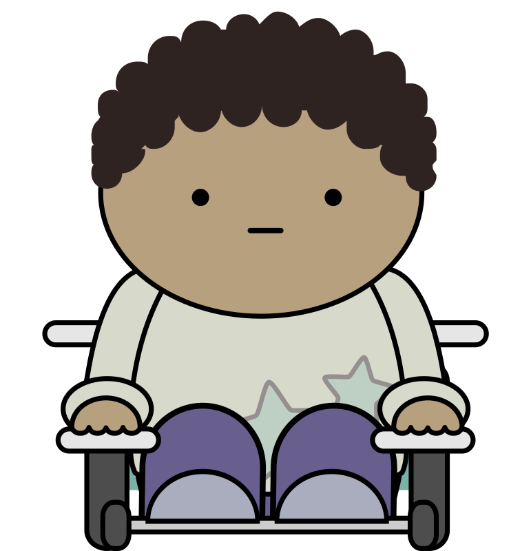 Comic character - wheelchair user