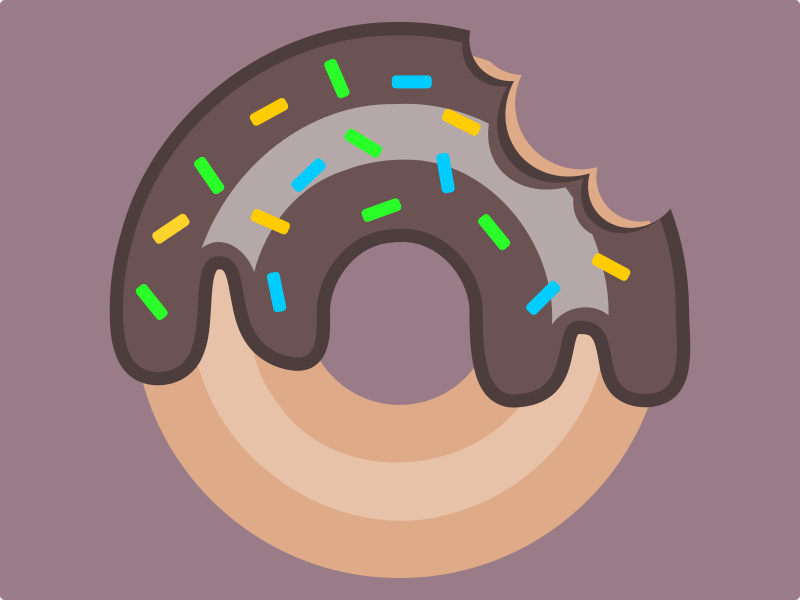 Donut with sprinkles