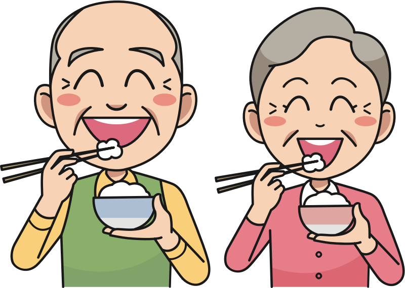 Couple Eating Rice