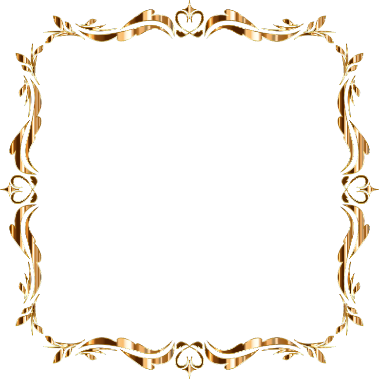 LeandroSciolas Vintage Frame Derivative Gold No Background