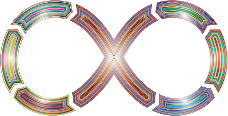 Infinity Segmented Arrows Stylish