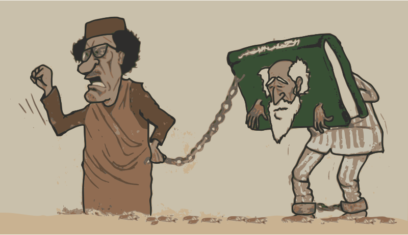 Gaddafi Cartoon