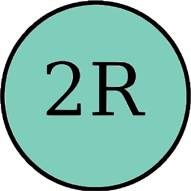 Teal Circle 2R