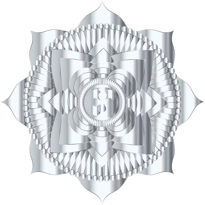 Prismatic Lotus Mandala Line Art 10