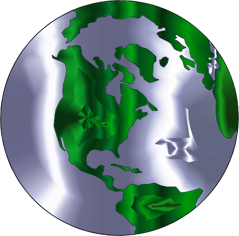 Earth Globe Stylized