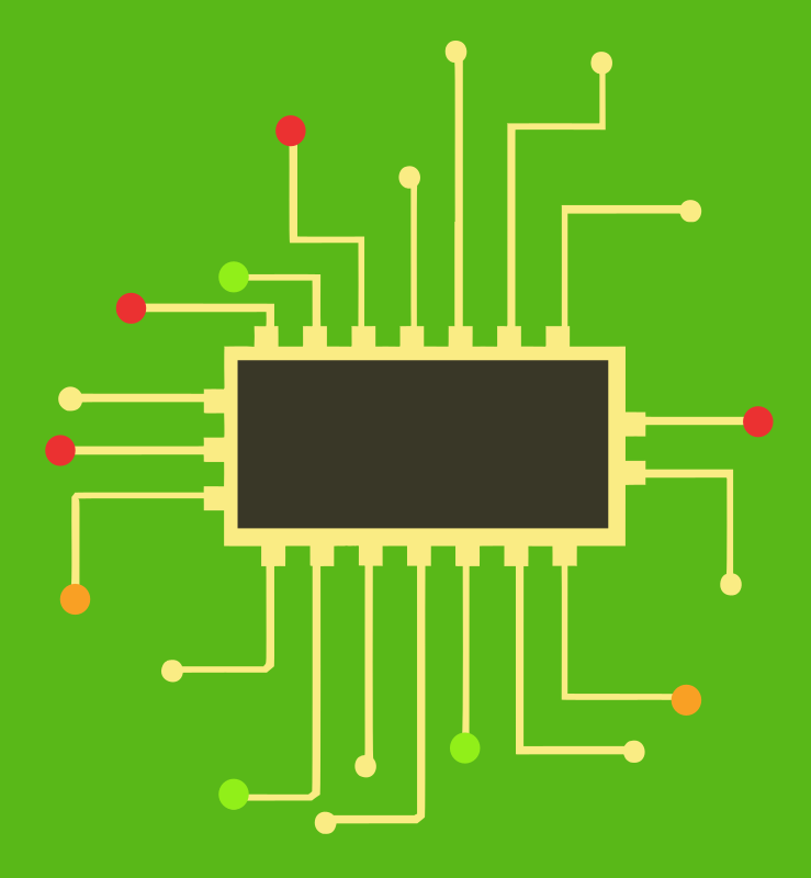 Chip Circuitry - Colour