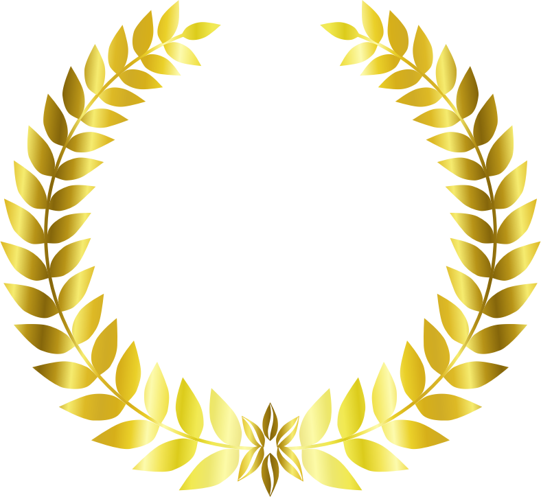 Gold Laurel Wreath - Openclipart