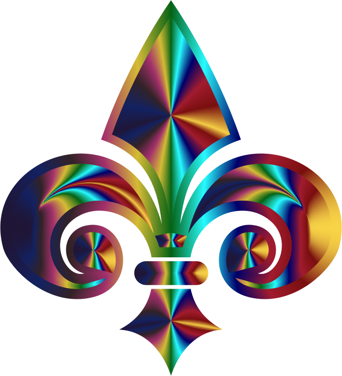 Fleur De Lis 3D Prismatic