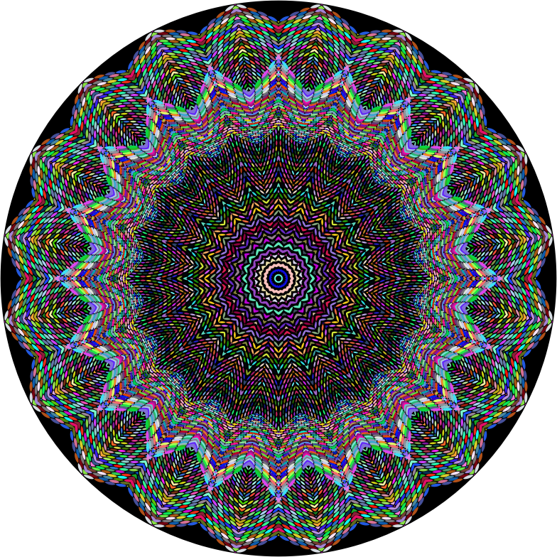 Prismatic Lace Mandala - Openclipart