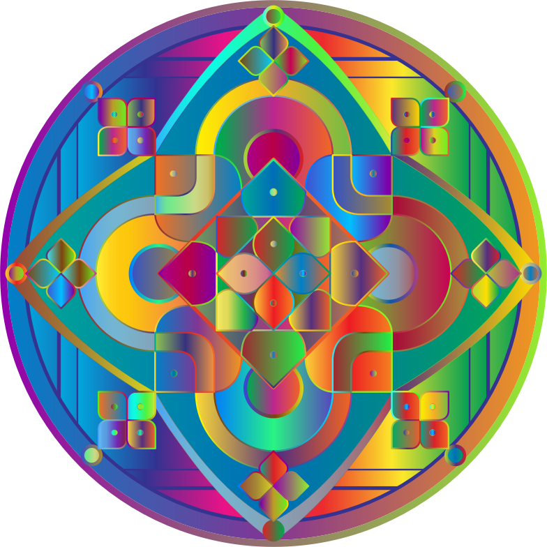 Multichrome Mandala 2 - Openclipart