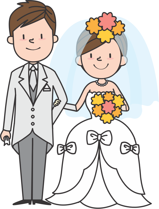 Wedding Couple (#1) - Openclipart