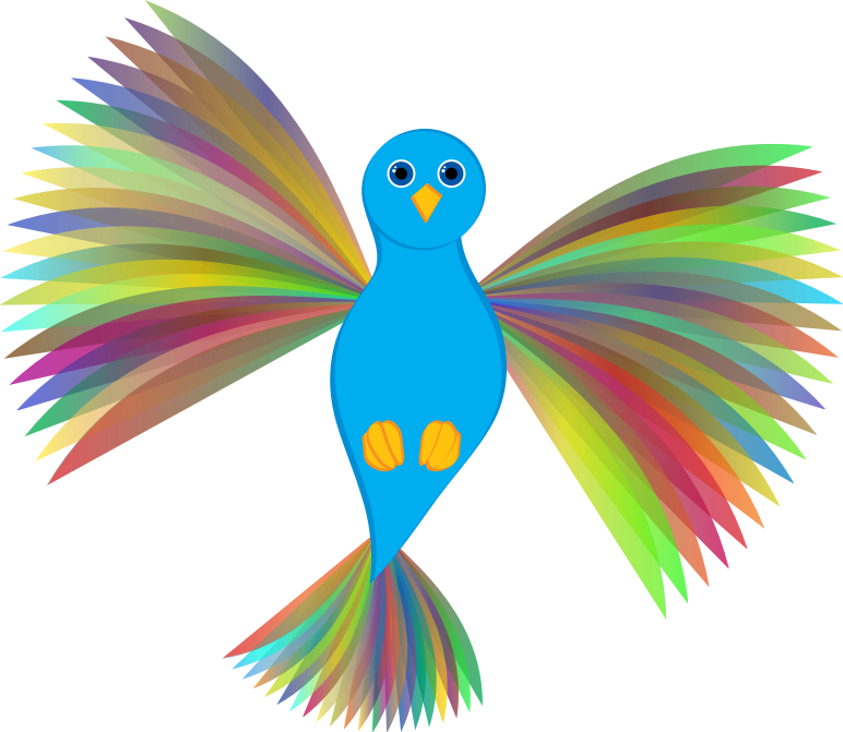 Flying Prismatic Dove