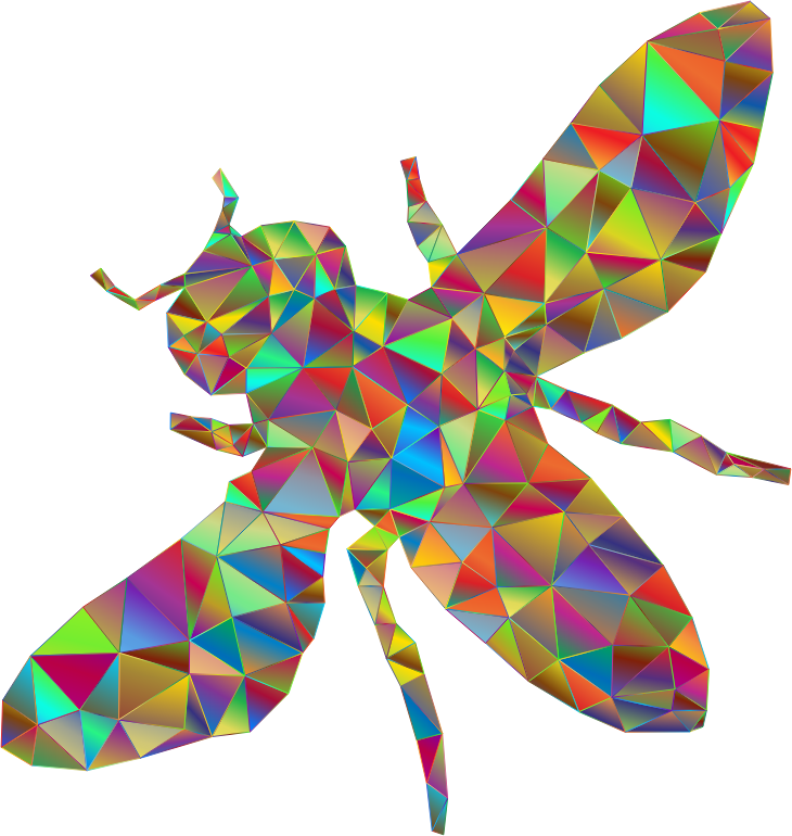 Low Poly Prismatic Bee