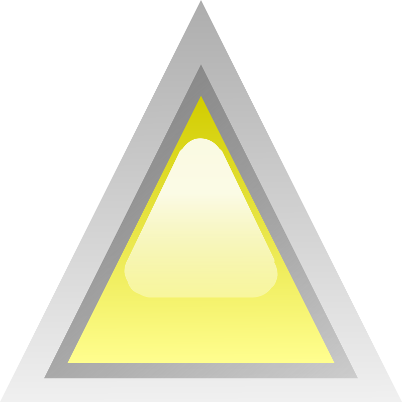 led triangular yellow