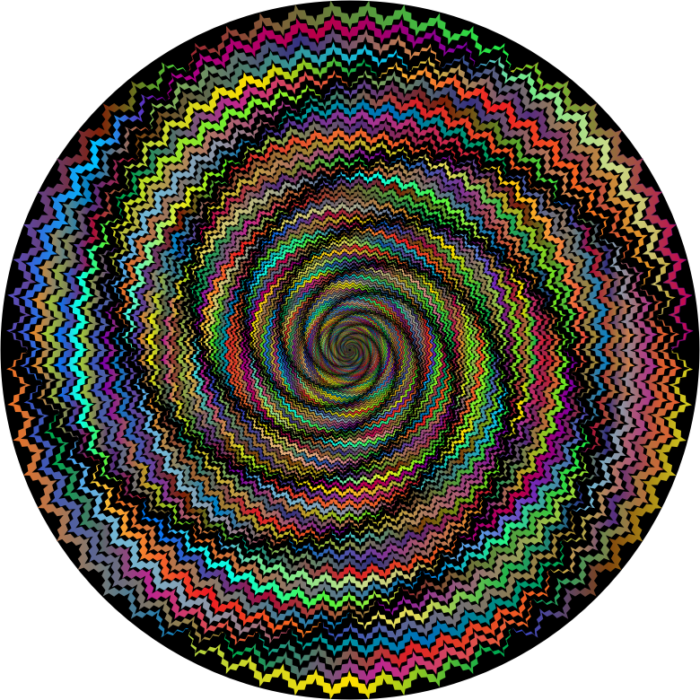 Decorative Abstract Prismatic Vortex