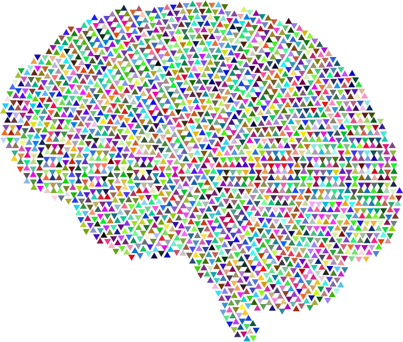 Abstract Brain Triangles Prismatic