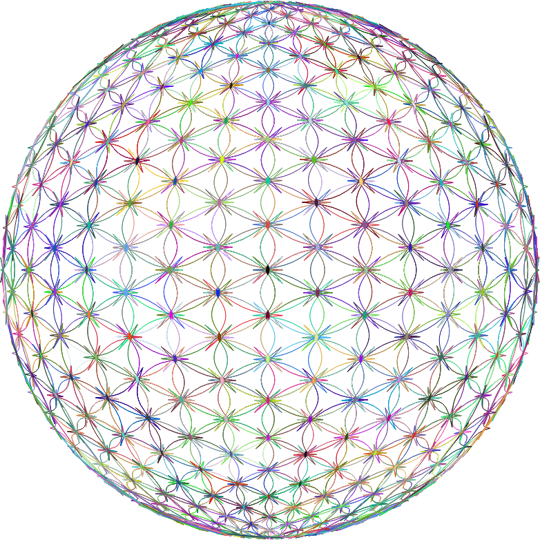 Abstract Wireframe Sphere No BG