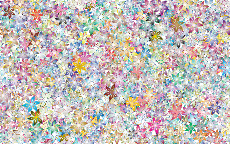 Floral Wallpaper Prismatic