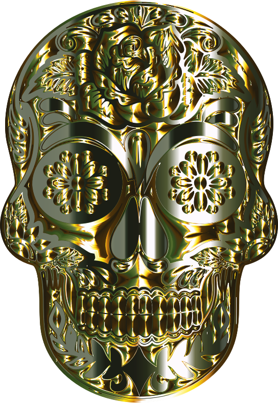 Sugar Skull Silhouette By Karen Arnold II Multichrome 6