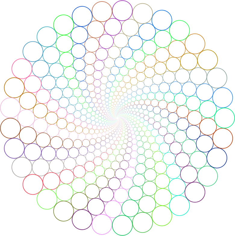 Circle Outlines Vortex Prismatic No BG