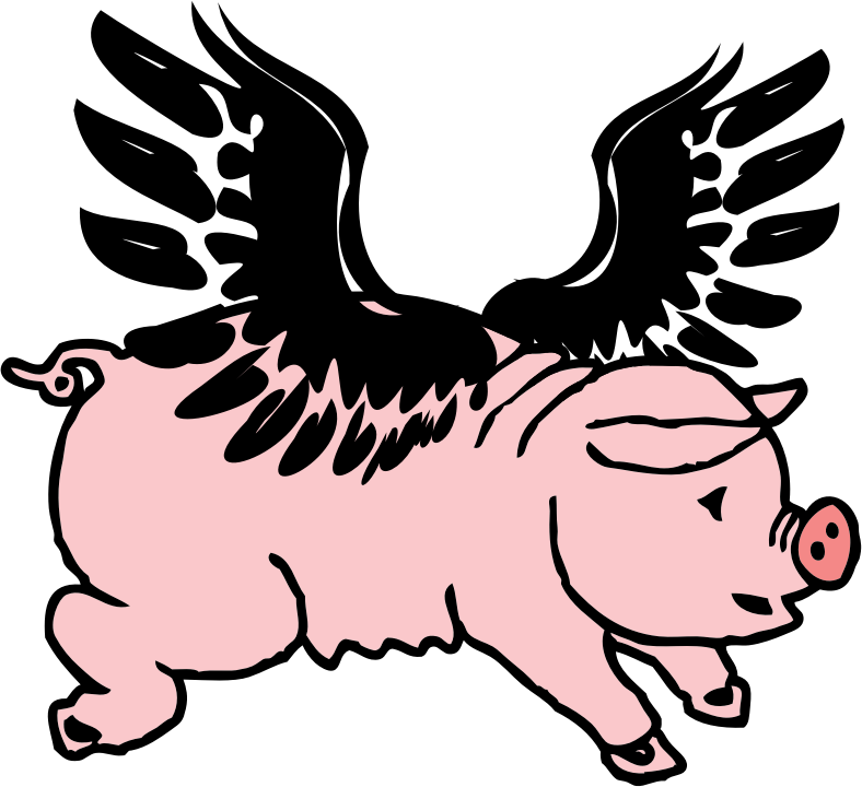 when pigs fly clip art